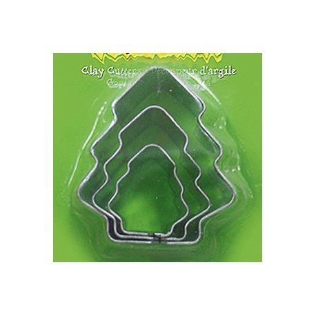 Kovinski modelčki Smrekica 2-4cm, 3 kosi