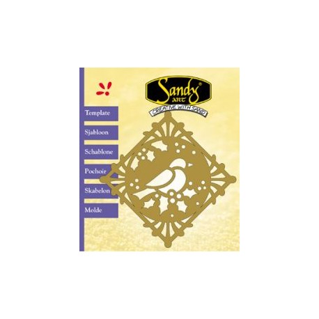 Kovinska šablona SA Ptiček cca 7cm