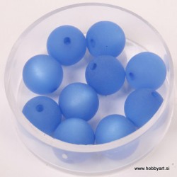 Polaris perle mat 10mm, Modra 10 kos