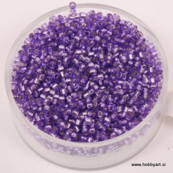 Delica perle 2mm, Sr. sredica purple 9g.