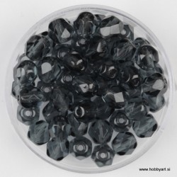 Brušene steklene perle 6mm, montan 50 kosov