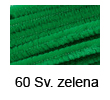  Kosmate žičke 50cm, Svetlo zelena 10 kosov (art. 744-60)