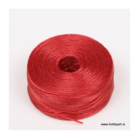 Najlonska vrvica 52m, temno rdeča