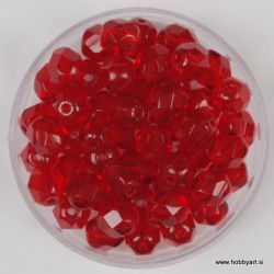 Brušene steklene perle 6mm, hyazinth 50 kosov