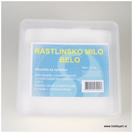 Rastlinsko milo za vlivanje Belo 2kg