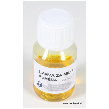 Barva za milo 30g. Rumena