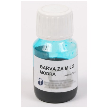 Barva za milo 30g. Modra