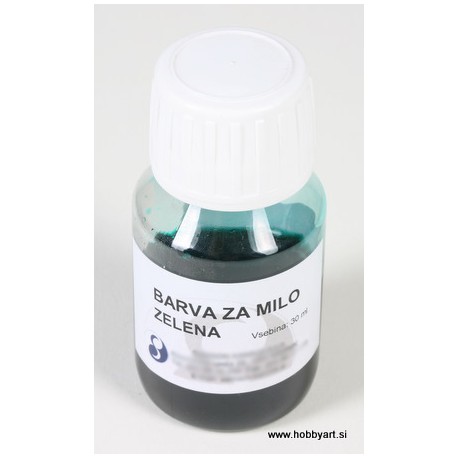 Barva za milo 30g. Zelena