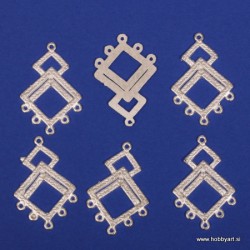 Obešanke 40 x 27 x 1mm, 6 kosov