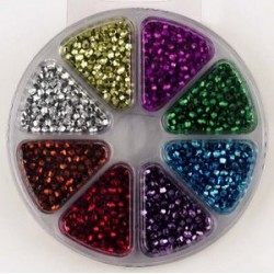 Komplet perl, 3mm, 8 različnih barv