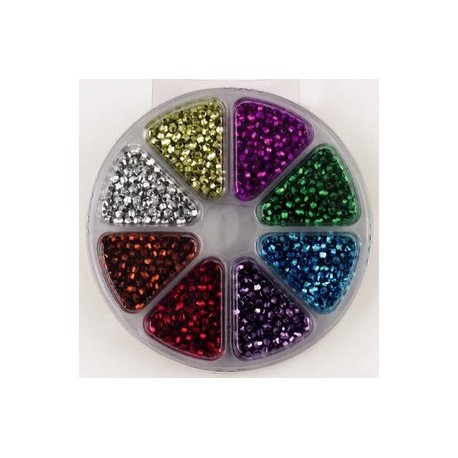 Komplet perl, 3mm, 8 različnih barv
