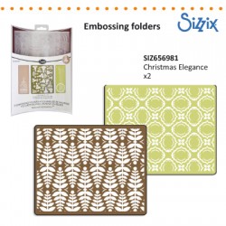 Sizzix embossing ploščs Božična eleganca 2 kosa