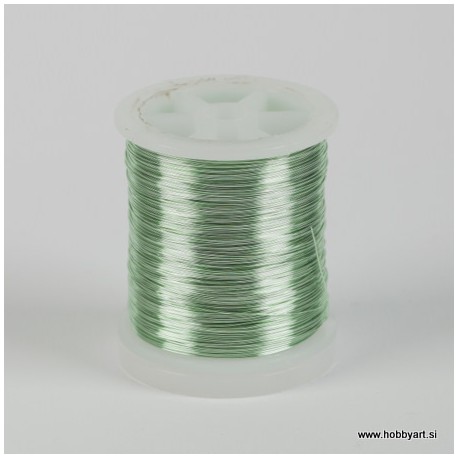 Barvasta žica Mint zelena 0,3mm, 50m