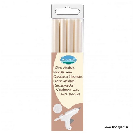 Fleksibilni vosek za pečate Perla bela 4 kosi