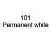  Karmina umetniške barvice, 101 Permanent white (art. CR271 01)
