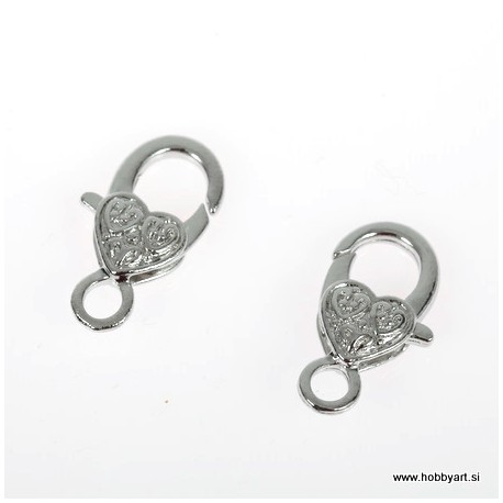 Okrasni zaključni karabin 25mm, 2 kosa