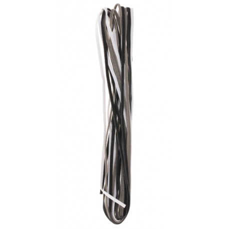 Velur vrvica 3mm 3 x 2m, Črna, Siva, Bela