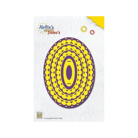Nellies noži okvirji Oval