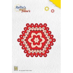 Nellies noži okvirji Šestkotnik luknjice