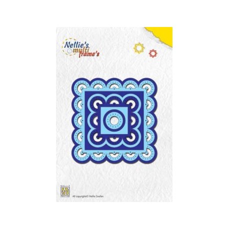 Nellies noži okvirji Kvadrat prick