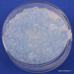 Steklene perle rože 5mm, Sv. modre, 100 kosov
