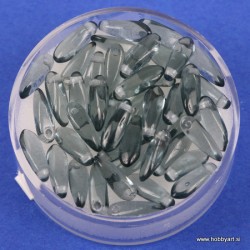 Perle steklene solze 11mm, Montan, 50 kosov