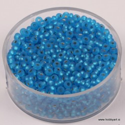 Perle Rocailles 2,6mm sr. sredica mat Modra, 17g