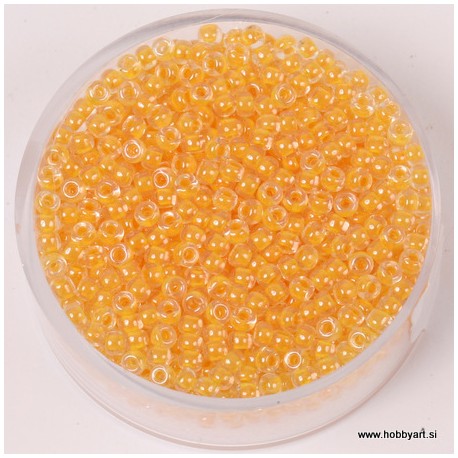 Miyuki perle 2,2mm, barvna sr. Sv. oranžna 12g.