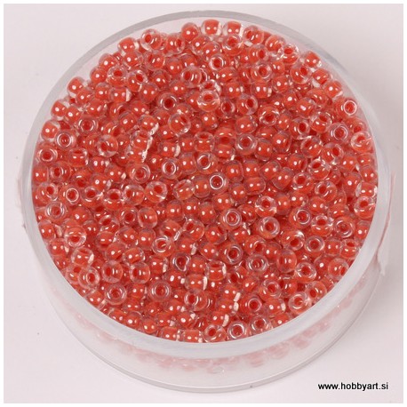 Miyuki perle 2,2mm, barvna sr. Padparadscha 12g.