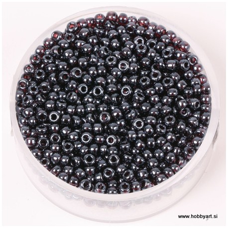 Miyuki perle 2,2mm, transparentno Luster Anethyst 10g.