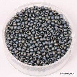 Miyuki perle 2,2mm, mat Temno siva 10g.
