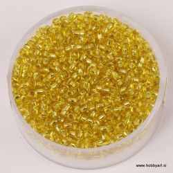 Miyuki perle 2,2mm, srebrna sr. Rumena 12g.