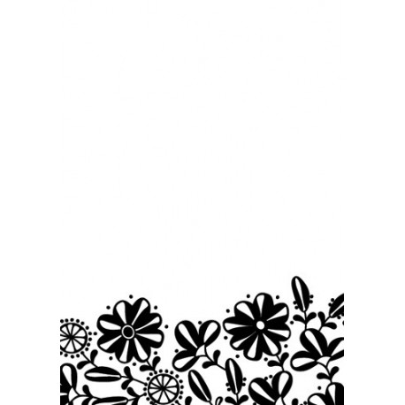 Nellies embossing mapa 106 x 150mm, Rože bordura