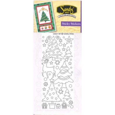 Sanda Art obojestransko lepljive nalepke Božično drevo