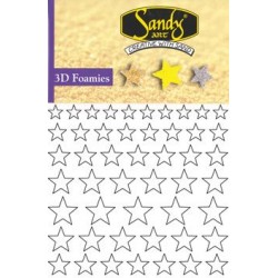 Sandy Art 3D lepljive blazinice Zvezde v. 7 do 20mm