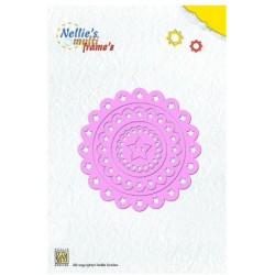 Nellies nož okvirji Krogi z zvezdicami