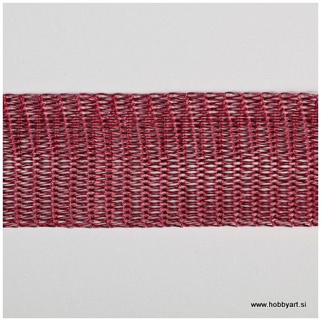 Organza Žice 20mm x 1m, Rdeča