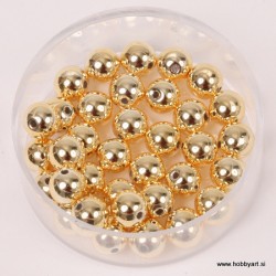Metalne perle Zlata A kvaliteta 6mm, 35 kosov