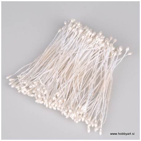 Pestiči Perla bela 1mm, 144 kosov
