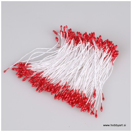 Pestiči Perla Rdeča 1mm, 144 kosov