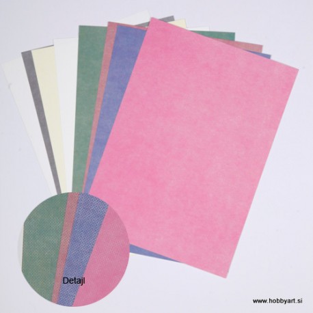 Komplet papirjev A4 Tekstilni izgled 8 listov 200g.
