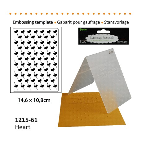 Embossing mapa 10,8 x 14,6cm, Srca