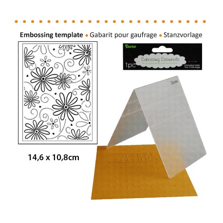 Embossing mapa 10,8 x 14,6cm, Marjetice