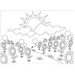 Embossing mapa 10,6 x 15cm, Pokrajina