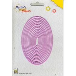 Nellies noži okvirji Ovali 8 x 20mm do 72 x 114mm 14 kosov