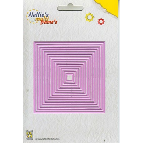 Nellies noži okvirji Kvadrati 10x10mm do 90x90mm 14 kosov