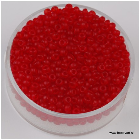 Miyuki perle 2,2mm, Tran. mat Sv. Siam12g.