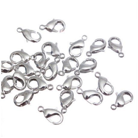 Zaključni karabin 12mm, 50 kosov Platinaste b.