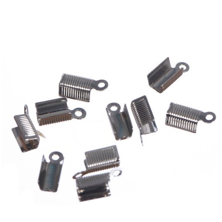 Zaključek za vrvico 11x5x5mm, 10 kosov, Platinaste b.